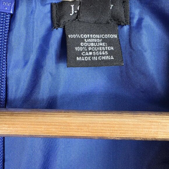 J. Crew Cobalt Blue V Neck Sleeveless A Line Dress - Picture 8 of 8